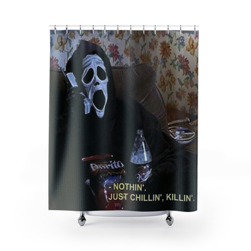 Funny 'Just Chillin', Killin' Shower Curtain