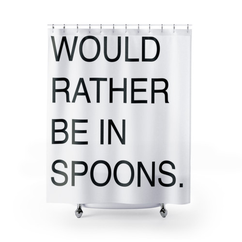 Wetherspoons Themed Shower Curtain with Funny Text"
