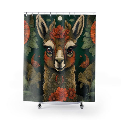 Bohemian Alpaca Shower Curtain