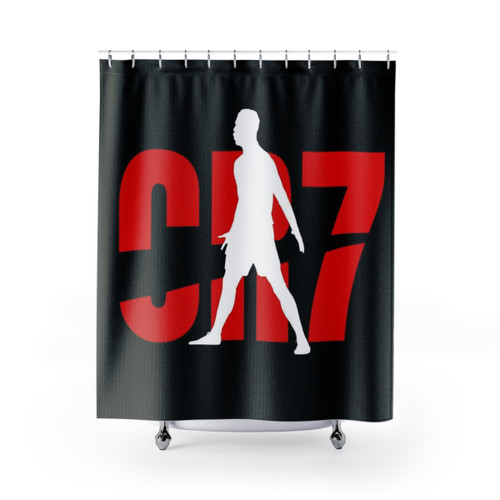 Cristiano Ronaldo Soccer Shower Curtain