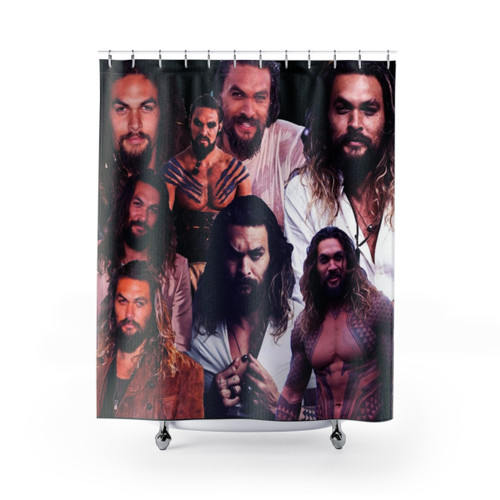 Jason Momoa Collage Shower Curtain