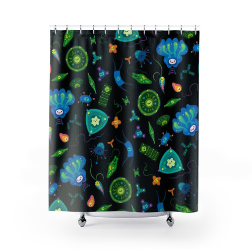 Phytoplankton Shower Curtains: Explore the Micro World of Aquatic Life