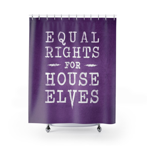 Equal Rights for House Elves Shower Curtain