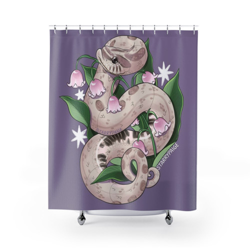 Lavender Hognose Snake Shower Curtain