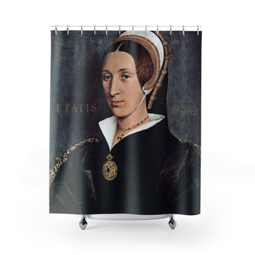 Catherine of Aragon Portrait Shower Curtains