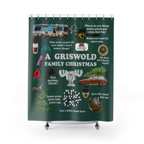 Vintage Christmas Shower Curtains