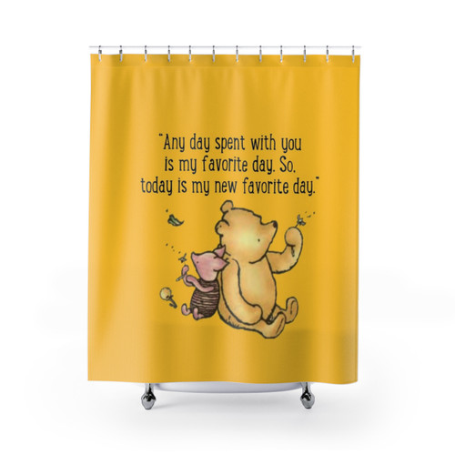 Winnie the Pooh Themed Shower Curtain