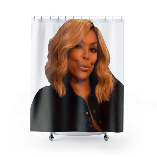Wendy Williams Suspicious Reaction Shower Curtains