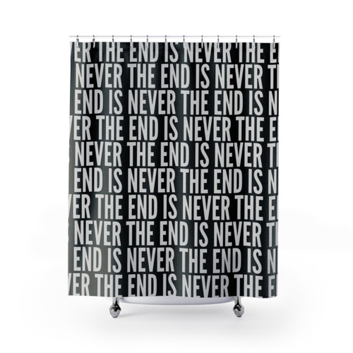 The End is Never The End Video Game Shower Curtains