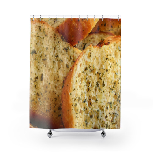 Garlic Bread Shower Curtains