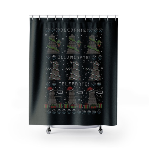 Illuminating Shower Curtains for Holiday Decor