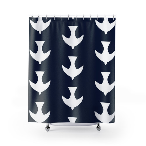 Blue Dove Shower Curtain with Brasilia Brazil Decor