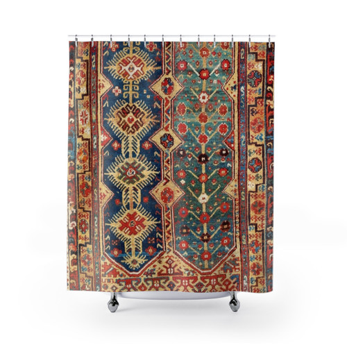 Megri Southwest Anatolian Rug Print Shower Curtain