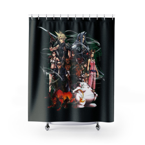 Final Fantasy VII Collage Shower Curtains