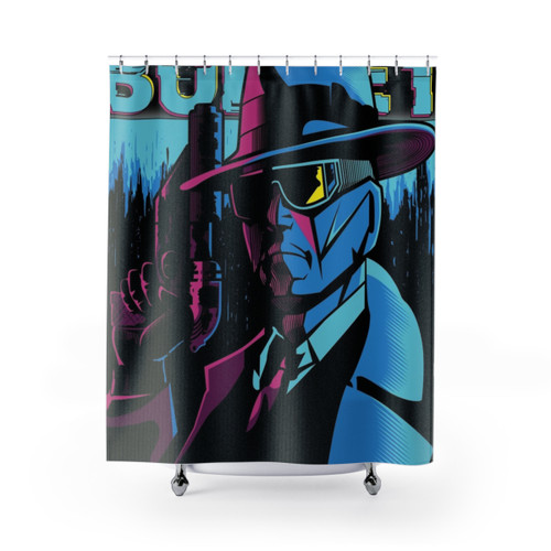 Sci-Fi Traffic Control Shower Curtains