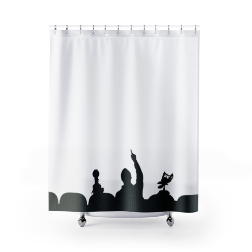 Mystery Science Theater 3000 Themed Shower Curtain