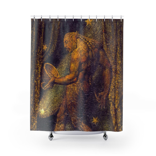 William Blake The Ghost of a Flea Shower Curtains