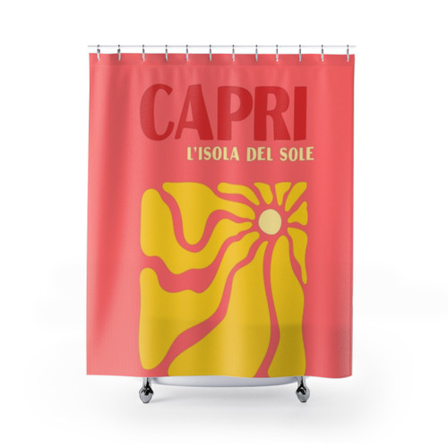 Capri Sunset Travel Shower Curtains
