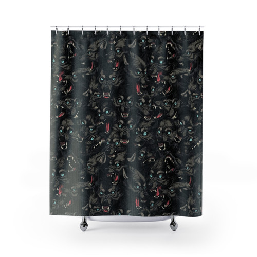 Wolf Pack Pattern Shower Curtains