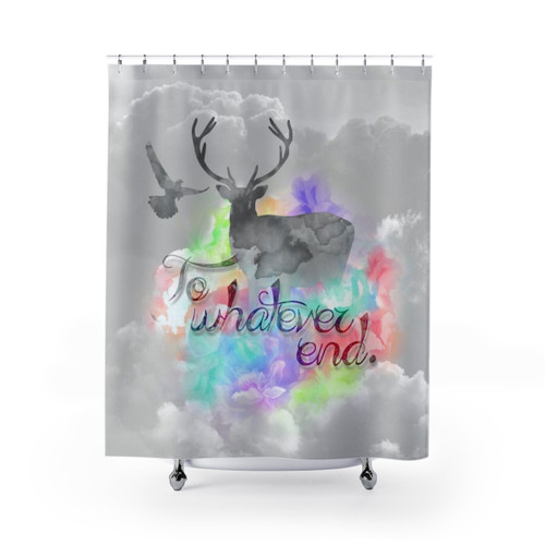 Throne of Glass Quote Shower Curtains