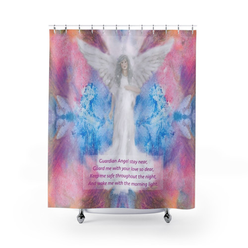Guardian Angel Prayer Shower Curtains