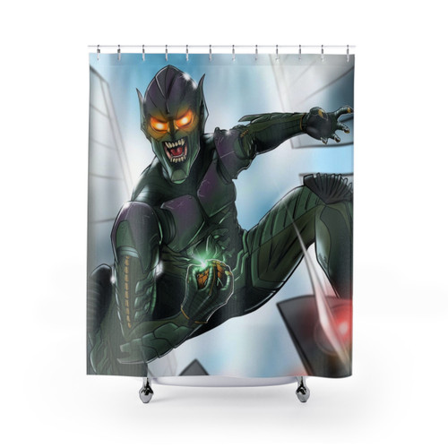 Marvel Green Goblin Gliding Shower Curtains