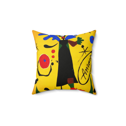 Joan Miro Angel Pillow by Augusto Sanchez