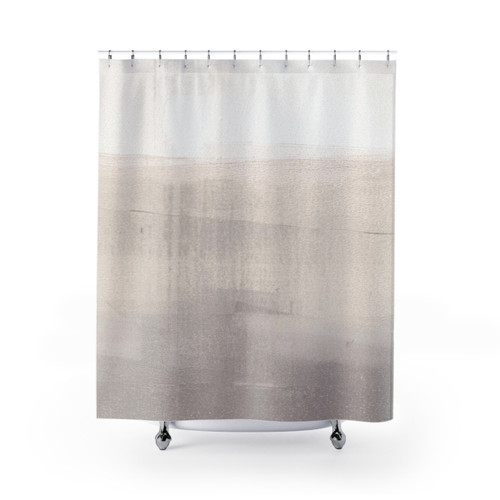 Minimalist Abstract Landscape Shower Curtains