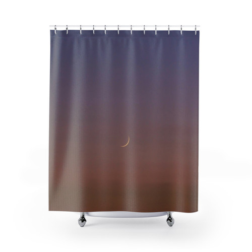 Crescent Moon Shower Curtains for Bathroom Decor