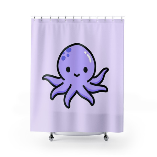 Adorable Octopus Shower Curtain