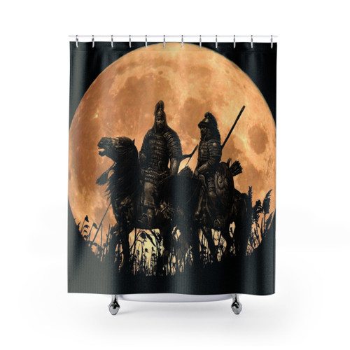 Mongolian Warriors Shower Curtains