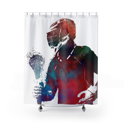 Lacrosse Sport Art Shower Curtain