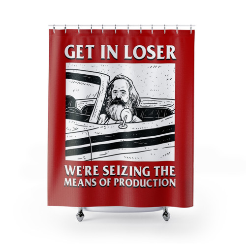 Communist Shower Curtains - Seize the Means of Production
