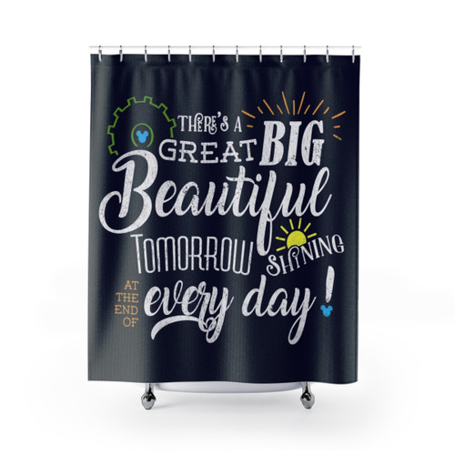 Carousel of Progress Themed Shower Curtains