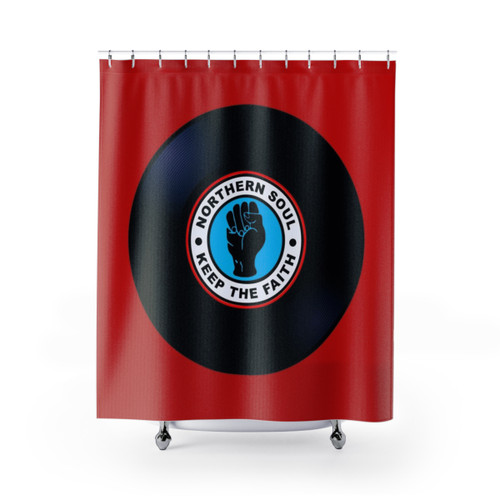Northern Soul Vinyl Record Shower Curtain