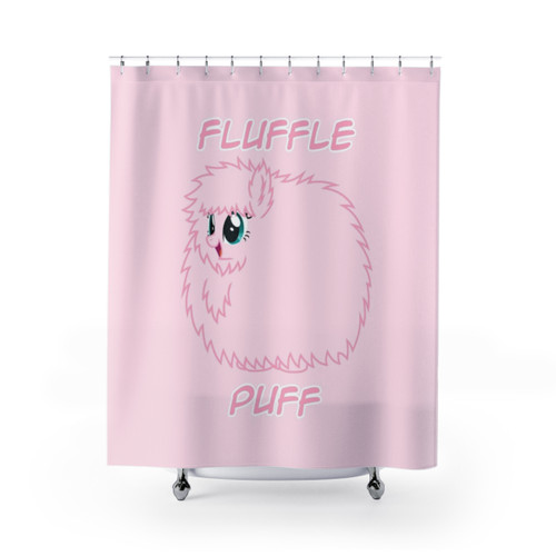 Fluffle Puff My Little Pony Themed Shower Curtain