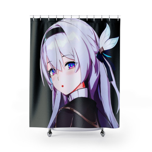Firefly Honkai Star Rail themed shower curtain