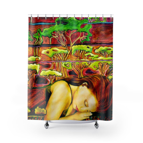Artistic Oil Painting Shower Curtain