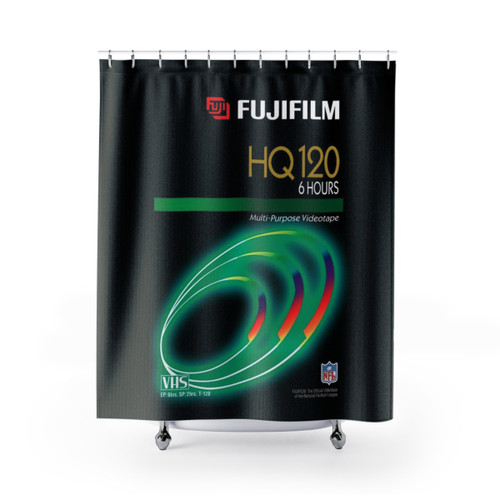 Retro VHS Tape Shower Curtain