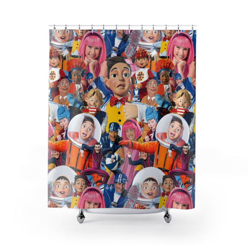 Lazy Town Themed Shower Curtain