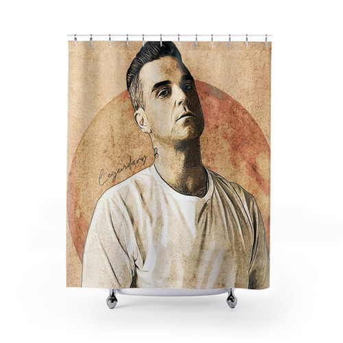 Legendary Robbie Williams Shower Curtains
