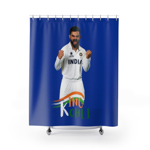 VIRAT KOHLI Cricket Shower Curtains