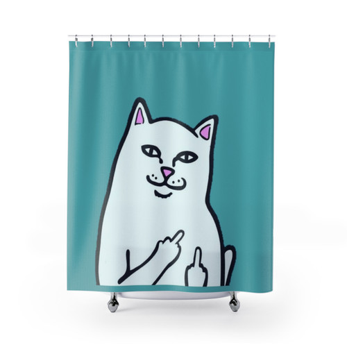 Cat Mobile Phone Shower Curtain