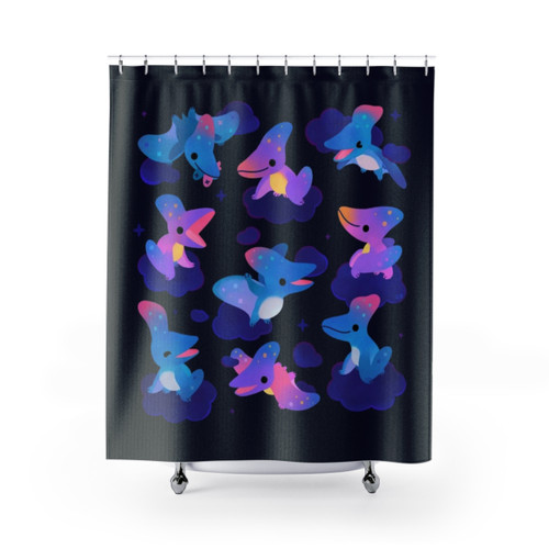 Pteranodon Shower Curtain - Prehistoric Paleo Art