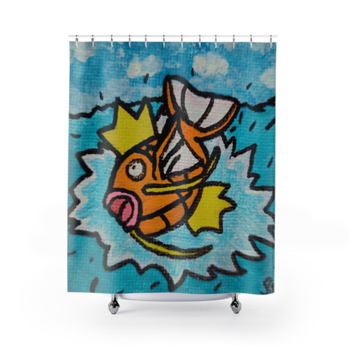 Magikarp Pokemon Themed Shower Curtain