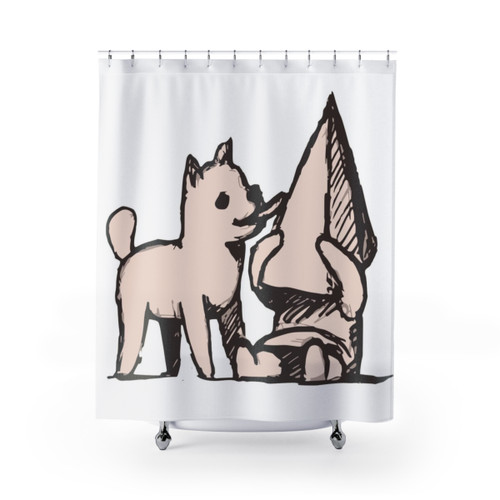 Sad Pyramid Head from Silent Hill Shower Curtain