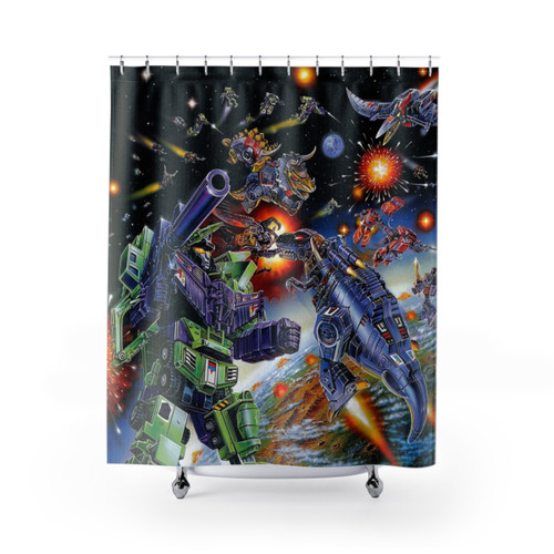 Transformers G1 Japanese Box Battle Shower Curtains