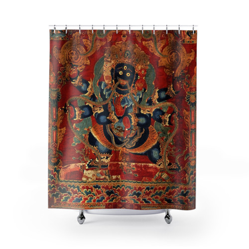 Mandala Vajrapani Bodhisattva Buddhist Shower Curtains