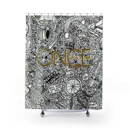 Once Upon a Time Themed Shower Curtain