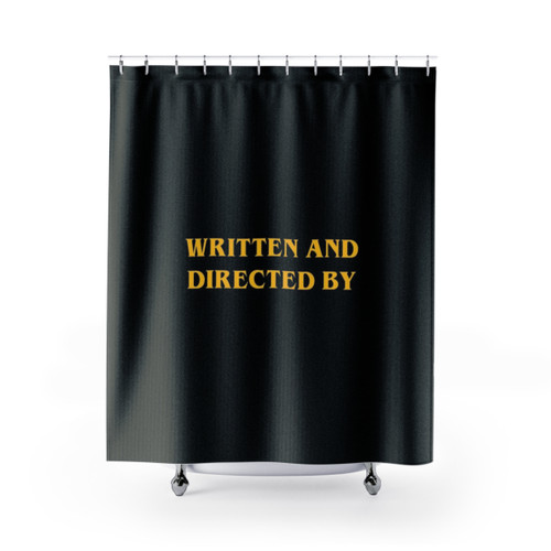 Film Lover's Shower Curtain with Screenwriter Design